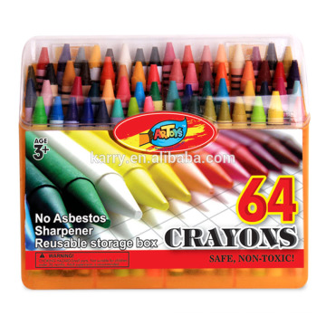 64c crayons fixés pour les enfants à dessiner-0.8 * 8.8cm